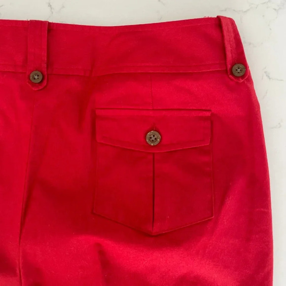 Jones New York Signature Petite Stretch Ankle Length Cotton Pants Red 12P NWOT - Picture 2 of 14